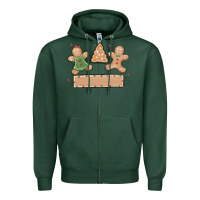 Sports Green gingerbread christmas Zipper Hoodie - MaliasSmallBusiness