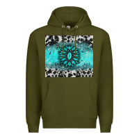 Army Green gemstone cowhide Premium Hoodie - AdoDesignShop