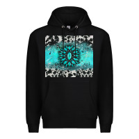 Black gemstone cowhide Premium Hoodie - AdoDesignShop