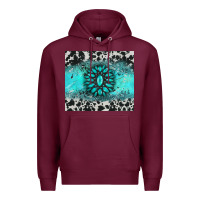 Burgundy gemstone cowhide Premium Hoodie - AdoDesignShop