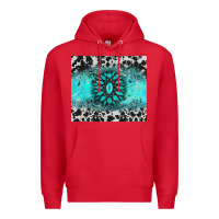 Red gemstone cowhide Premium Hoodie - AdoDesignShop
