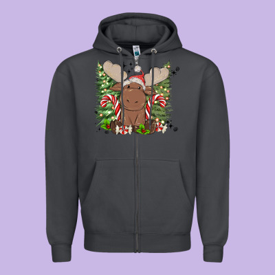 Zipper Hoodie christmas reindeer