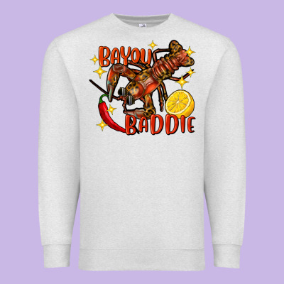Crawfish Bayou Baddie Premium Sweatshirt Designed By Fadigitalartstudio