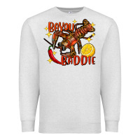 Oatmeal Heather crawfish bayou baddie Premium Sweatshirt - FaDigitalArtStudio