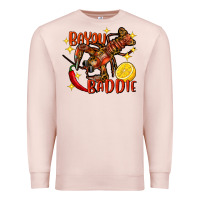 Pale Pink crawfish bayou baddie Premium Sweatshirt - FaDigitalArtStudio