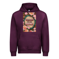 Mauve Wine Western Welcome To Our Home Urban Hoodie - LillyAllenDesigns