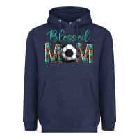 Navy western blessed mom with soccer Heavyweight Hoodie - texasbilliewilder