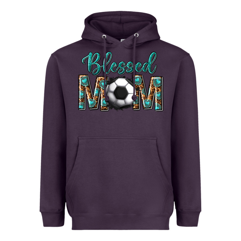 Western Blessed Mom With Soccer Heavyweight Hoodie by texasbilliewilder | Teevron