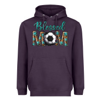 Plum western blessed mom with soccer Heavyweight Hoodie - texasbilliewilder
