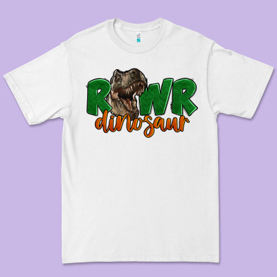 Rawr Dinosaur Premium Tee Designed By Lillyallendesigns