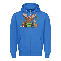 True Royal christmas reindeer Zipper Hoodie - MaliasSmallBusiness