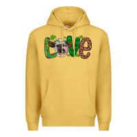 Antique Gold Western St. Patrick's Day Love Cow Premium Hoodie - Artiststas