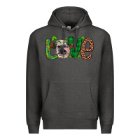 Charcoal Heather Western St. Patrick's Day Love Cow Premium Hoodie - Artiststas