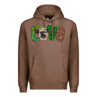 Chestnut Western St. Patrick's Day Love Cow Premium Hoodie - Artiststas