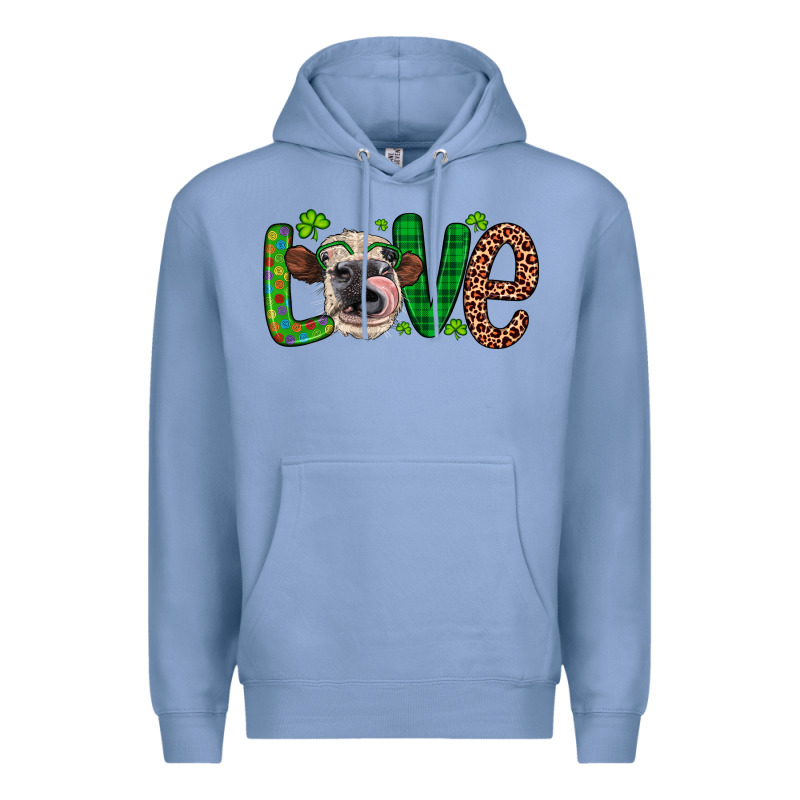 Western St. Patrick's Day Love Cow Premium Hoodie by Artiststas | Teevron