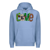Colony Blue Western St. Patrick's Day Love Cow Premium Hoodie - Artiststas