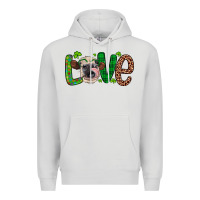 Dove Grey Western St. Patrick's Day Love Cow Premium Hoodie - Artiststas