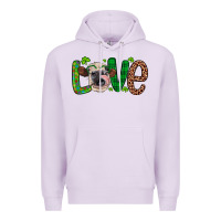 Lilac Western St. Patrick's Day Love Cow Premium Hoodie - Artiststas
