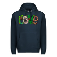 Navy Western St. Patrick's Day Love Cow Premium Hoodie - Artiststas