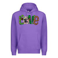 Purple Western St. Patrick's Day Love Cow Premium Hoodie - Artiststas