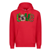 Red Western St. Patrick's Day Love Cow Premium Hoodie - Artiststas