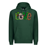 Sports Green Western St. Patrick's Day Love Cow Premium Hoodie - Artiststas