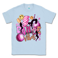 Dusty Blue dance vibes Classic Tee - MaliasSmallBusiness