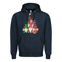 Navy christmas tree Zipper Hoodie - MaliasSmallBusiness