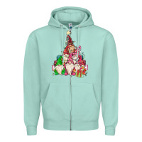Seafoam christmas tree Zipper Hoodie - MaliasSmallBusiness