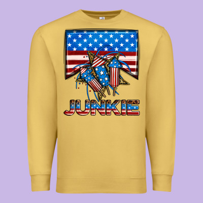 American Junkie Premium Sweatshirt Designed By Neo Western