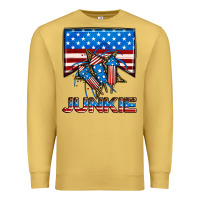 Antique Gold American junkie Premium Sweatshirt - Neo Western