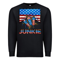 Black American junkie Premium Sweatshirt - Neo Western