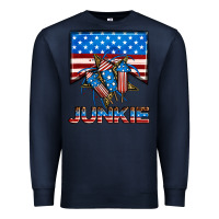 Navy American junkie Premium Sweatshirt - Neo Western