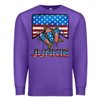Purple American junkie Premium Sweatshirt - Neo Western