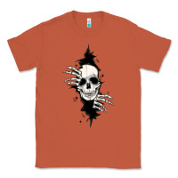 Copper skull in the wall file Classic Tee - MaliasSmallBusiness