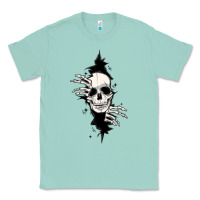 Seafoam skull in the wall file Classic Tee - MaliasSmallBusiness