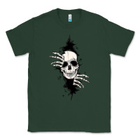 Sports Green skull in the wall file Classic Tee - MaliasSmallBusiness