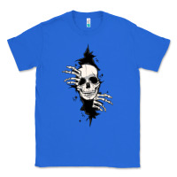 True Royal skull in the wall file Classic Tee - MaliasSmallBusiness