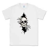 White skull in the wall file Classic Tee - MaliasSmallBusiness