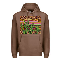 Chestnut cactus serape Premium Hoodie - AdoDesignShop