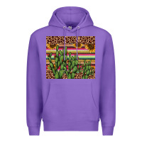 Purple cactus serape Premium Hoodie - AdoDesignShop