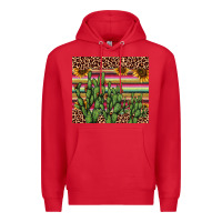 Red cactus serape Premium Hoodie - AdoDesignShop