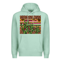 Seafoam cactus serape Premium Hoodie - AdoDesignShop