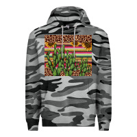 Slate Camo cactus serape Premium Hoodie - AdoDesignShop