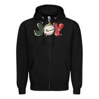 Black joy to the world Zipper Hoodie - MaliasSmallBusiness