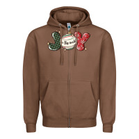 Chestnut joy to the world Zipper Hoodie - MaliasSmallBusiness