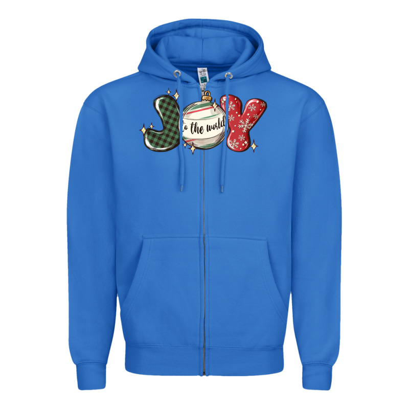 Joy To The World Zipper Hoodie by MaliasSmallBusiness | Teevron
