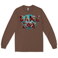 Chestnut game day football Long Sleeve Tee - BarkalooDesign
