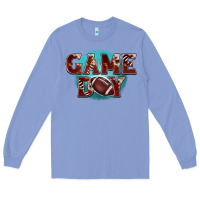 Colony Blue game day football Long Sleeve Tee - BarkalooDesign