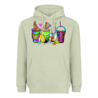 Matcha nail art coffee cups Heavyweight Hoodie - Zillion Design Studio